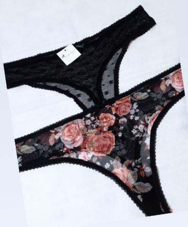 Cola less Plus Size Collection microtul estampado - Carmela Colm Lingerie