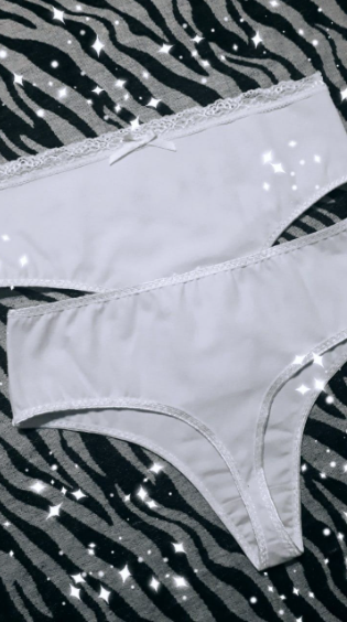 Culotte Less de Algodón y Puntilla - Imagen 2
